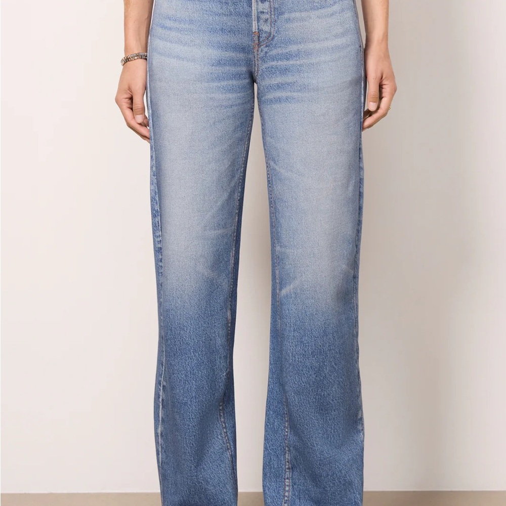 rag & bone Blue Wide-Leg Jeans - Picture 2 of 7